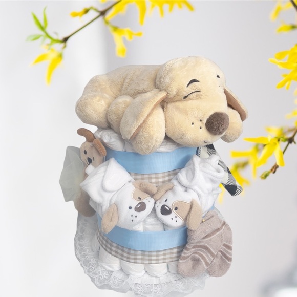 Puppy Diaper Cake